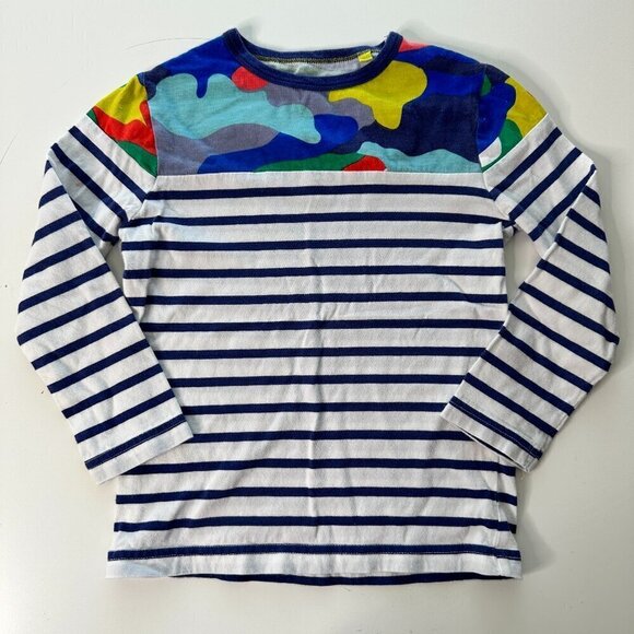 Mini Boden Girls Size 5 -6 Y Striped and Colorful Camo - Picture 1 of 5